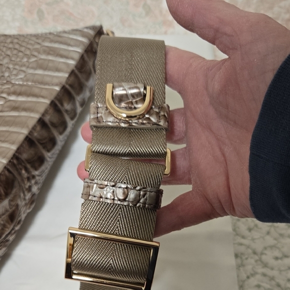 Brahmin Leia Crossbody Bag In Silver Lining Melbourne. NWT - Picture 10 of 16